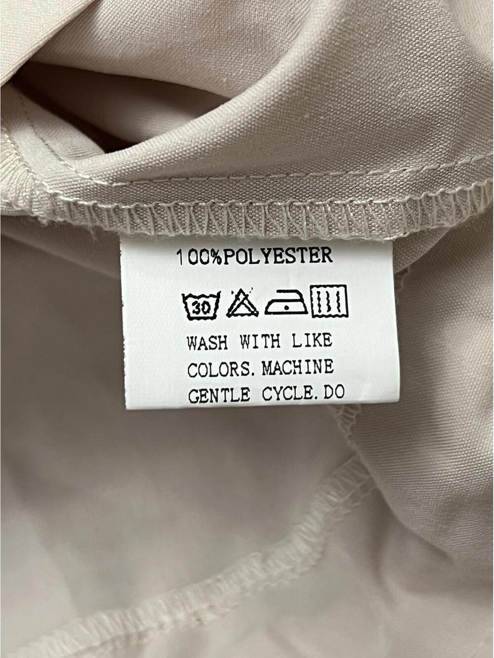 Beige Spring Jacket Zip Front Lightweight M - Picture 7 of 7